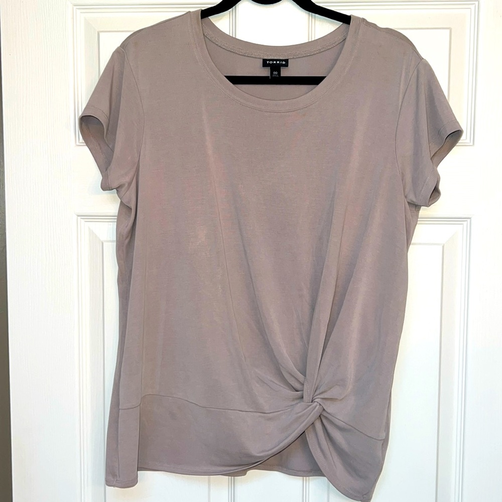 Torrid cap sleeve knit top